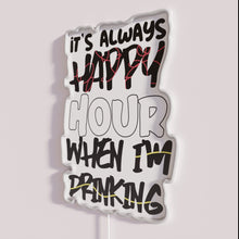 Charger l&#39;image dans la galerie, RGB Neon Sign Brightly Illuminates Happy Hour Atmosphere Everywhere Always
