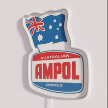 Charger l&#39;image dans la galerie, Ampol petrol oil retro vintage logo Australian flag neon signage