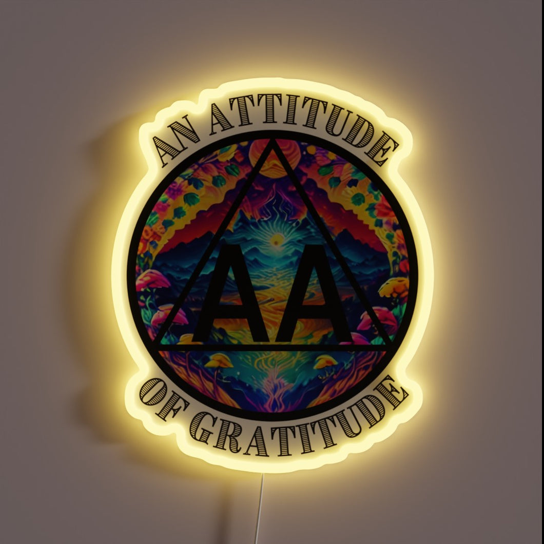 Neon Sign with Positive Vibes, Fostering an Attitude of Gratitude Always