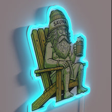 Charger l&#39;image dans la galerie, Relaxation Station Sign: Sauna and Beer Love Uniting Old Friends