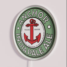 Charger l&#39;image dans la galerie, Vibrant Neon Wall Decoration with RGB Colored Anchor IPA Sign