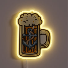 Charger l&#39;image dans la galerie, Vintage-inspired neon beer sign featuring Anchor Steam&#39;s iconic branding prominently.