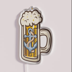 Vintage Beer Bar Decor Neon Sign with RGB Color Accent