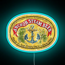 Charger l&#39;image dans la galerie, Anchor Steam Beer RGB neon sign lightblue 