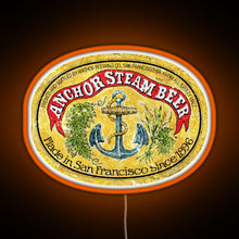 Charger l&#39;image dans la galerie, Anchor Steam Beer RGB neon sign orange