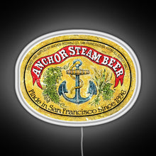 Charger l&#39;image dans la galerie, Anchor Steam Beer RGB neon sign white 