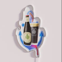 Charger l&#39;image dans la galerie, Eye-catching Anchor Steam bottle inspired RGB colored neon bar decoration