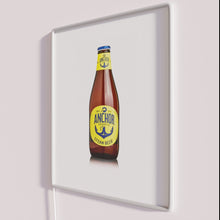 Charger l&#39;image dans la galerie, Vibrant anchor steam wall decoration in colorful multicolor LED lighting.