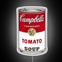 Charger l&#39;image dans la galerie, Andy Warhol Campbell s Tomato Soup RGB neon sign white 