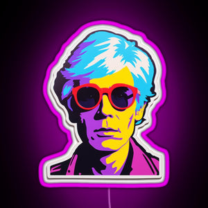 Andy Warhol Persona RGB neon sign  pink