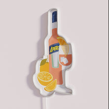 Charger l&#39;image dans la galerie, Colorful Neon Sign Brightening Bars with Vibrant Aperol Spritz Theme