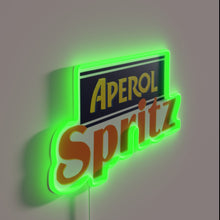 Charger l&#39;image dans la galerie, Aperol Spritz Inspired Neon Sign with Retro Colorful Glowing Accents
