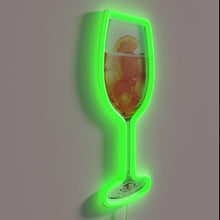 Charger l&#39;image dans la galerie, Glowing Aperol Spritz cocktail neon light for any Italian ambiance