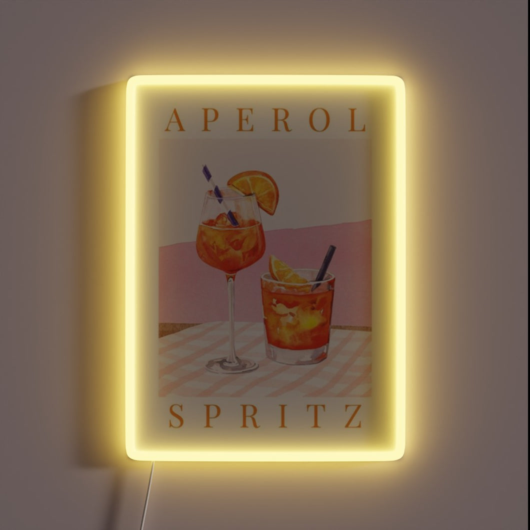 Add Italian flair with this vibrant vintage Aperol Spritz sign.