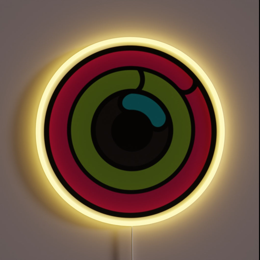Neon RGB Sign for Coding Enthusiasts at WWDC Apple Event