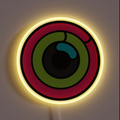 Colorful WWDC themed neon sign for Apple developer gatherings