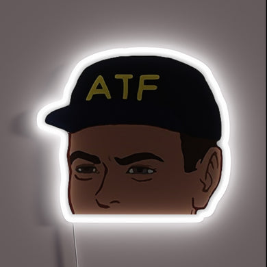 Neon Sign with RGB Illuminated ATF Logo and Peek Design