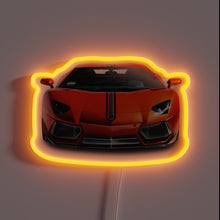 Charger l&#39;image dans la galerie, Vibrant Neon Sign Featuring Lamborghini Aventador with Color-Changing RGB Technology