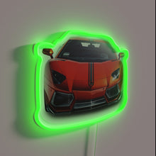 Charger l&#39;image dans la galerie, Add vibrant Lamborghini-inspired ambiance with this sleek Aventador sign