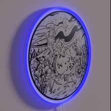 Charger l&#39;image dans la galerie, Vibrant Bantam Chicken Neon Sign in Deep Black and RGB Colors