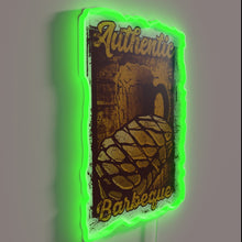 Charger l&#39;image dans la galerie, Vibrant BBQ and Beer Themed Neon Sign for Outdoor Decor