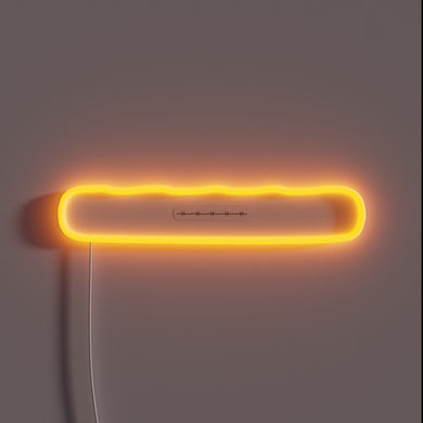 Vibrant LED Barbed Wire Sign with Customizable Color Options Available