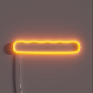 Vibrant LED Barbed Wire Sign with Customizable Color Options Available