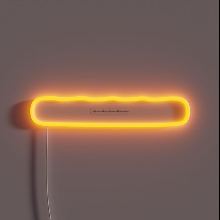 Vibrant LED Barbed Wire Sign with Customizable Color Options Available