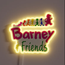 Charger l&#39;image dans la galerie, Vibrant Rainbow Barney&#39;s Laughter Illuminates Your Room with Neon Fun