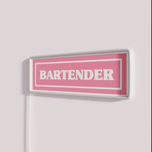 Charger l&#39;image dans la galerie, Bright bartender signs with customizable RGB color changing neon lighting accents