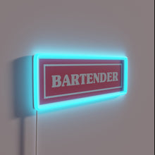 Charger l&#39;image dans la galerie, Neon bartender decoration sign with colorful rgb lighting effects
