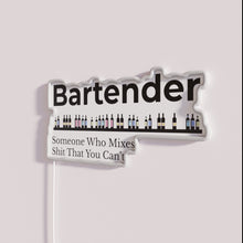 Charger l&#39;image dans la galerie, Vibrant Neon Bartender Decor Quote Sign for Cocktail Enthusiasts Bar