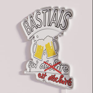 RGB Neon Beer Sign for Men's Gift Idea - Bastia Brewery Lover