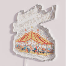 Charger l&#39;image dans la galerie, Vibrant Bavarian beer tent celebration party atmosphere decor with RGB lighting