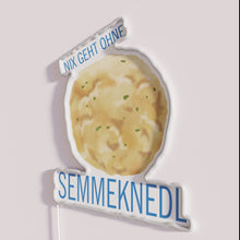 Charger l&#39;image dans la galerie, Vibrant Bavarian-inspired neon sign featuring a dumpling design in color.