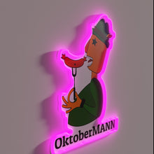 Charger l&#39;image dans la galerie, Bavarian heritage meets modern glow with vibrant Oktoberfest man neon