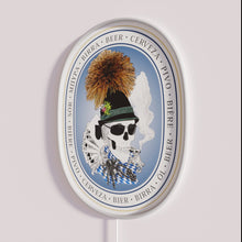 Charger l&#39;image dans la galerie, Neon Bavarian skull decoration with colorful RGB LED lighting effect