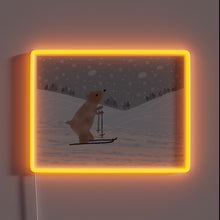 Charger l&#39;image dans la galerie, Cozy cabin vibes meet winter wonderland with this glowing bear.