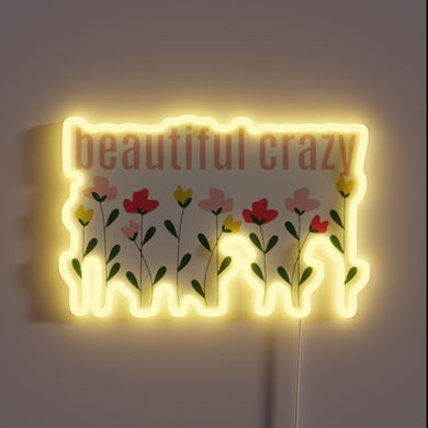 Eye-catching, vibrant colorful neon sign in various crazy RGB modes.