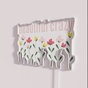 Vibrant colorful modern customizable neon sign art decorative lighting display