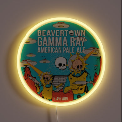 Vibrant RGB LED Sign Featuring Beavertown's Iconic Neck Oil Logo