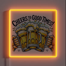 Charger l&#39;image dans la galerie, Add vibrant fun with this Beer and Cheers Neon Sign.