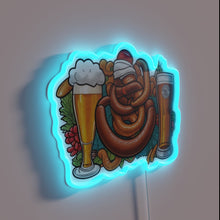 Charger l&#39;image dans la galerie, Neon beer and sausage signs for your pub or home.