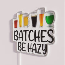 Charger l&#39;image dans la galerie, Colorful home brewing station decor with funny beer batch signs