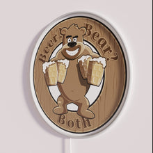 Charger l&#39;image dans la galerie, Eye-catching Beer and Brown Bear Neon Wall Sign Decoration Gift