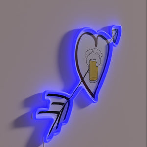 RGB Neon Sign: A Colorful Celebration of Craft Beer Enthusiasm Everywhere.