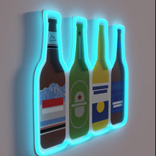 Charger l&#39;image dans la galerie, Brewed with Neon Love: Color-Changing Beer Bottle Sign Decoration