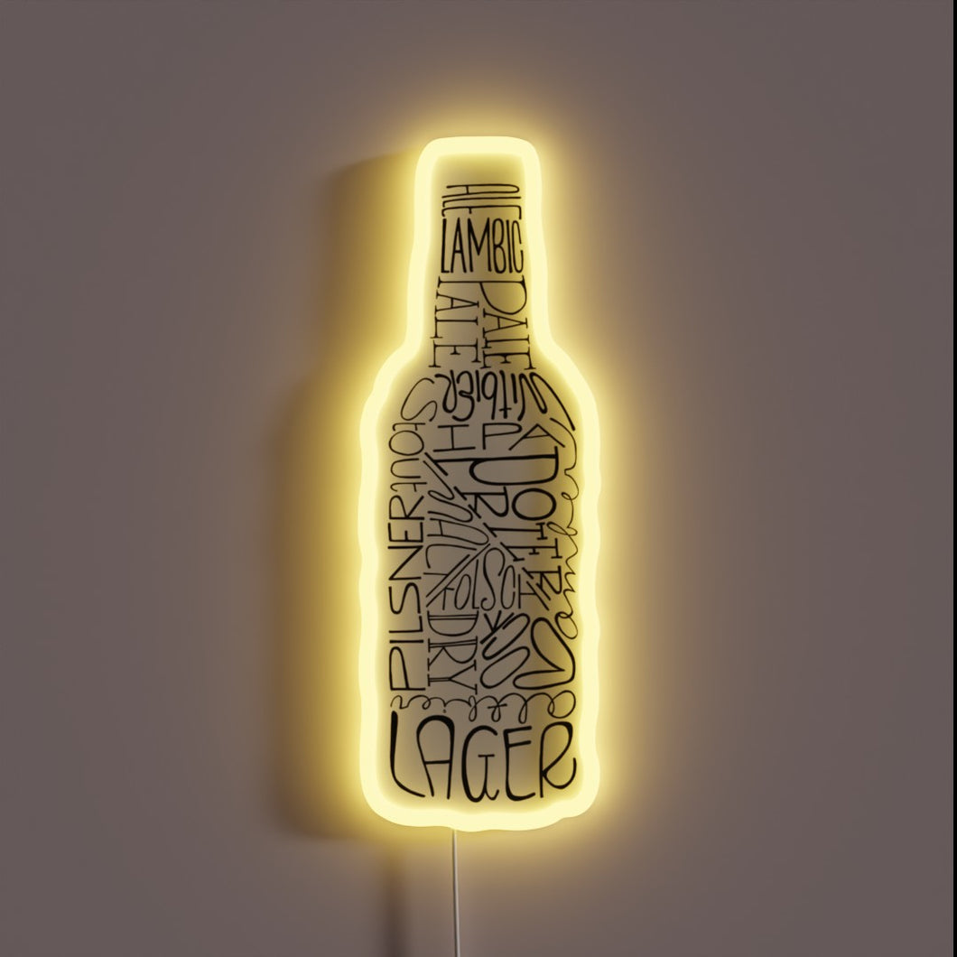 Eye-catching RGB Neon Sign for Beer Enthusiasts and Party Decorations