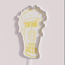 Charger l&#39;image dans la galerie, RGB neon beer brewing equipment sign for modern brewery decor