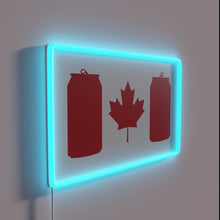 Charger l&#39;image dans la galerie, Electric beer can themed neon sign with vibrant RGB glow
